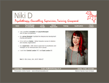 Tablet Screenshot of nikidtherapy.co.uk